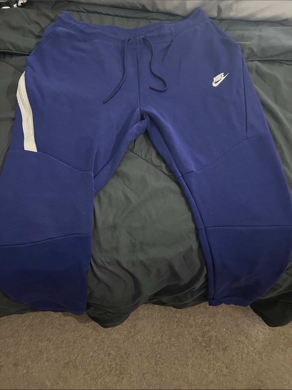 Royal blue/purple  Nike tech fleece pants men’s